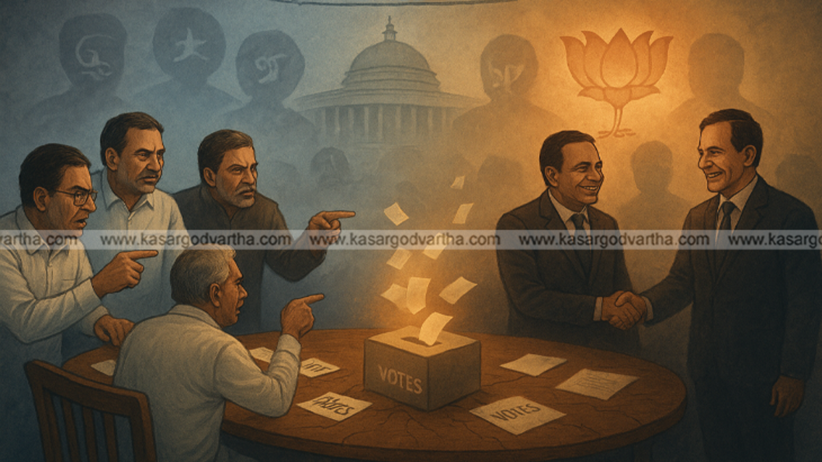 Voting in the vice president election in New Delhi.