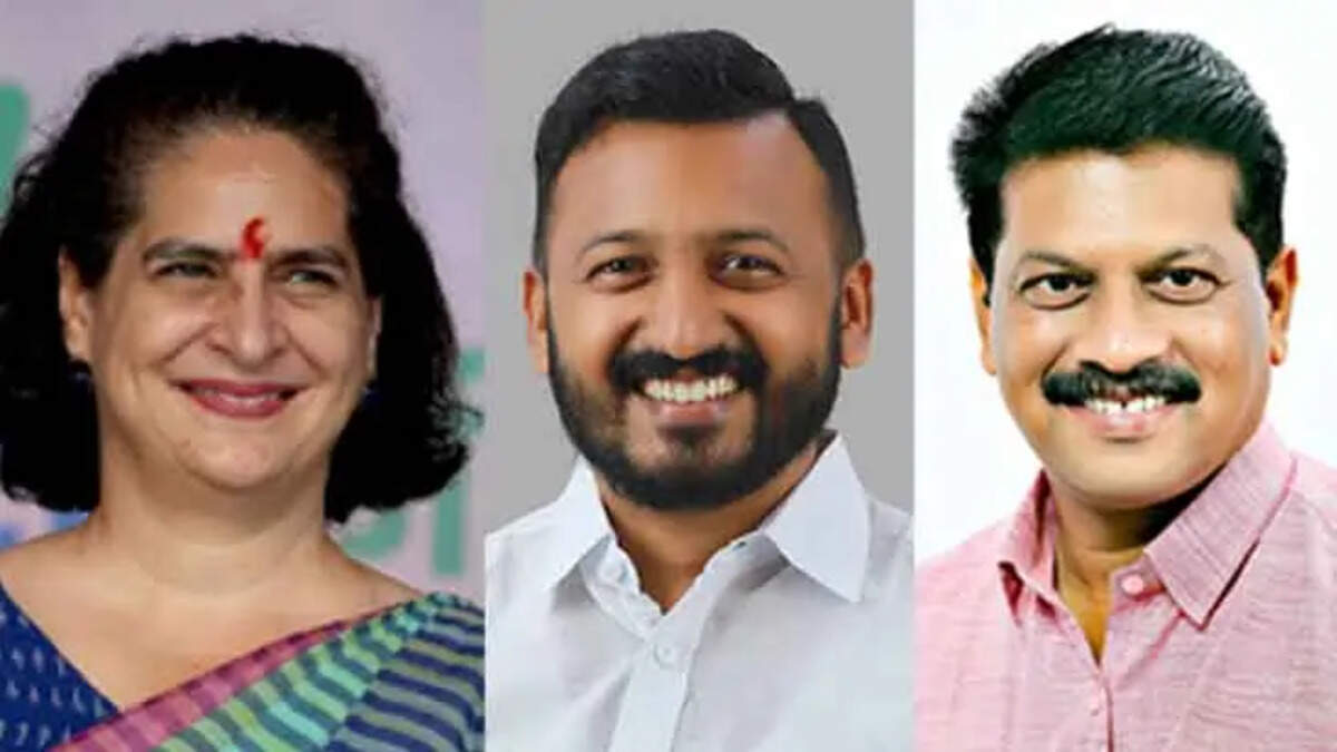 Priyanka Gandhi Leads in Wayanad, Rahul Mankoottil Wins in Palakkad, UR Pradeep Triumphs in Chelakkara