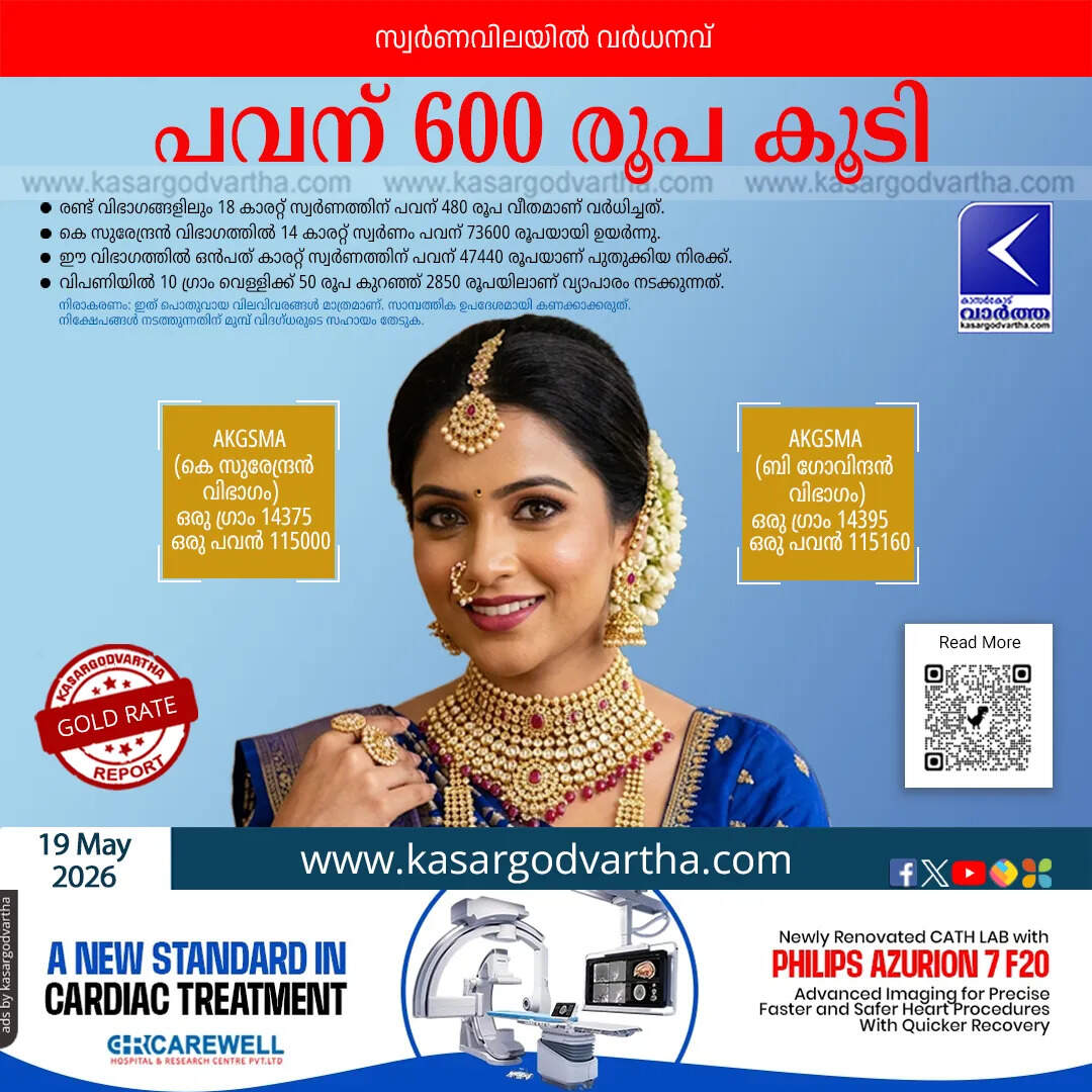 gold price increased kerala 2026