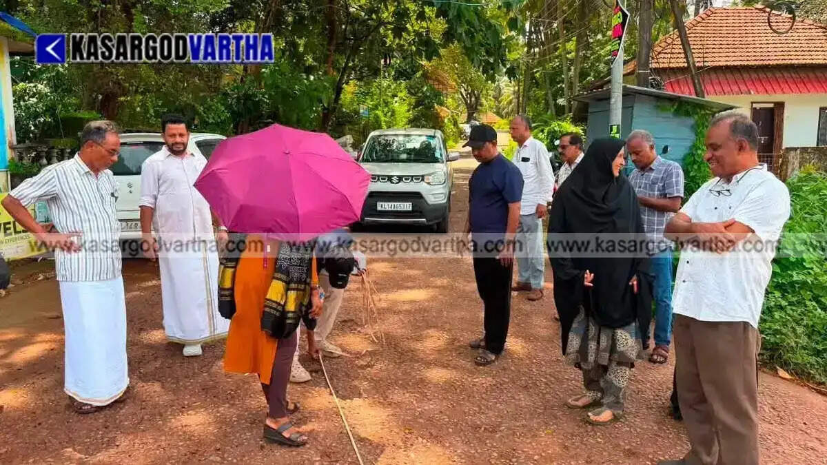 kasaragod road development pwd site inspection traffic