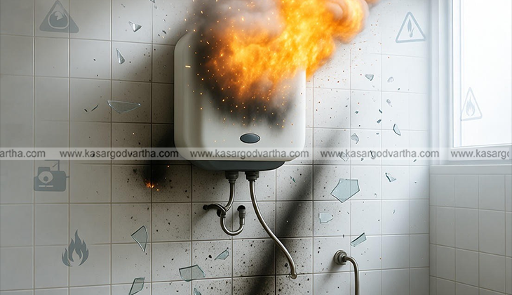 kasaragod chettumkuzhi gas water heater explosion