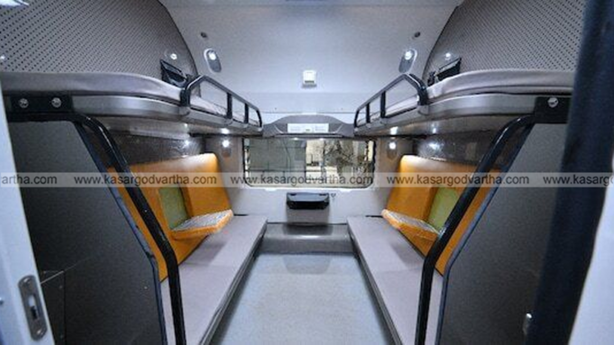 Interior of modern Vande Bharat Sleeper train coaches