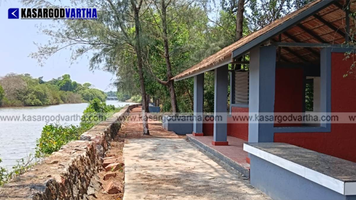Kayaking boats ready at the newly constructed Arikkadi hub in Kumbla.
