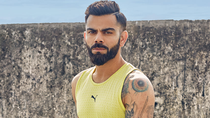 Virat Kohli looks disappointed after getting out on a duck