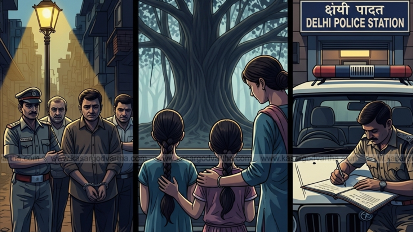 Delhi police arrested two men for assaulting minor girls