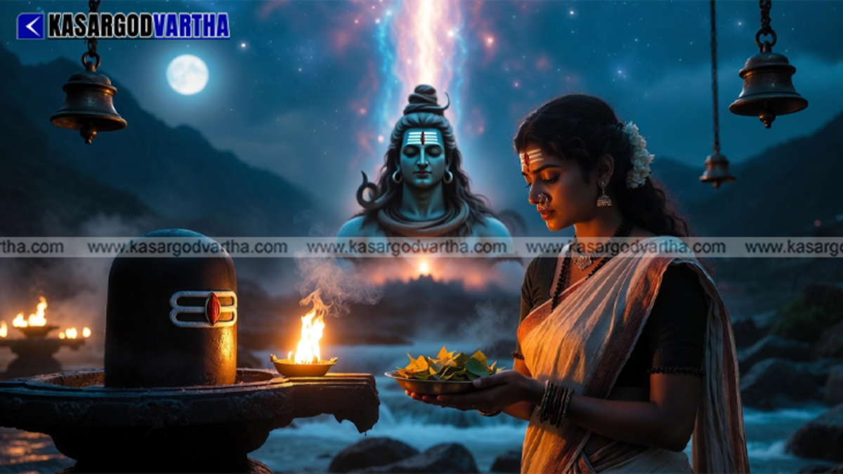 Artistic depiction of Lord Shiva consuming Halahala poison to save the universe.