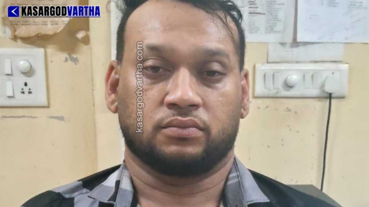 Seized MDMA and a Swift car at the Nileshwaram Excise Range office in Kasaragod.