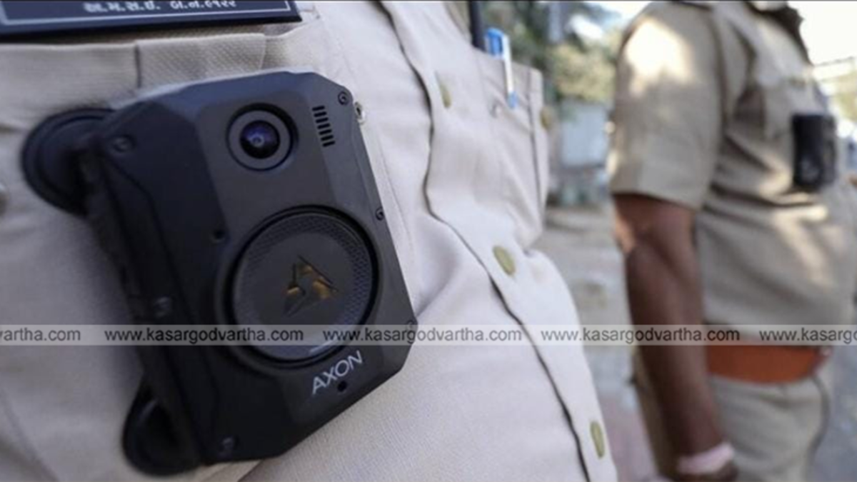  Kerala police officer with body worn camera for transparency
