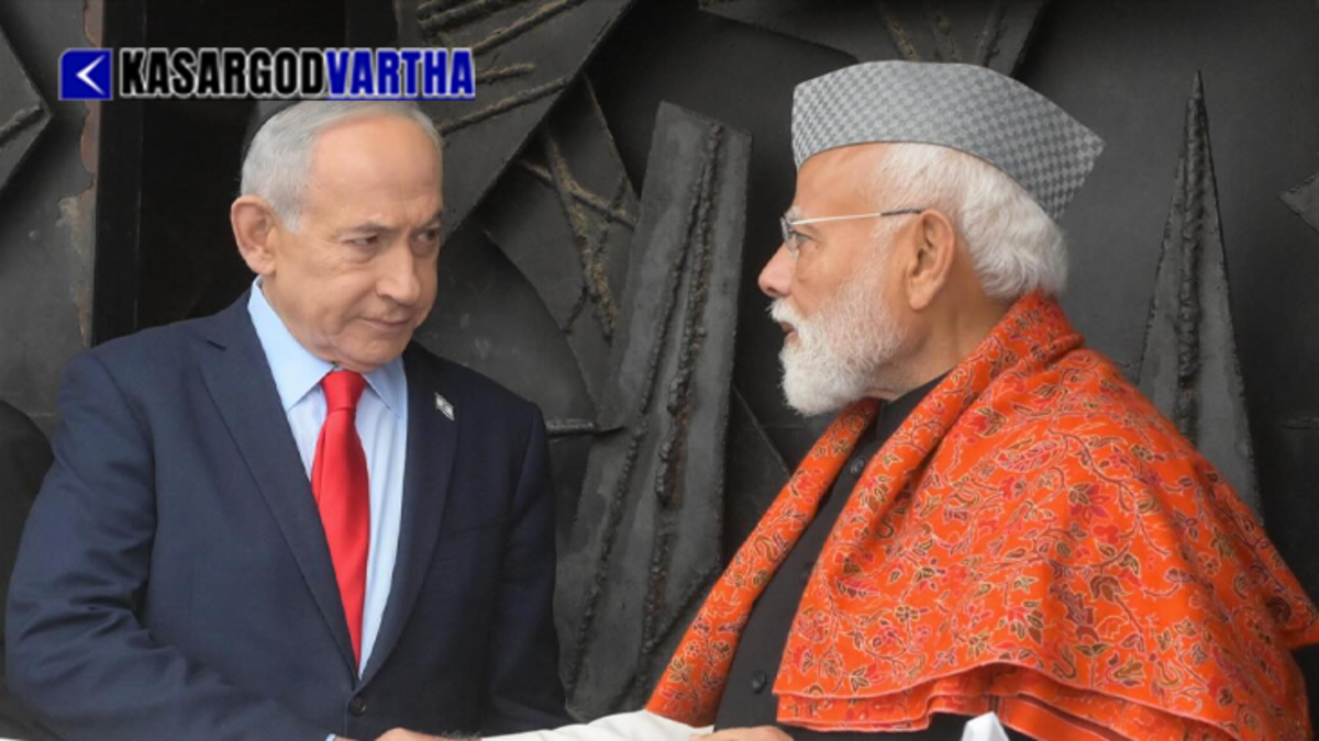  Israeli Prime Minister Benjamin Netanyahu and Indian Prime Minister Narendra Modi.
