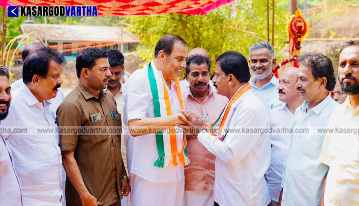 UDF candidate Kaltra Mahin during a political convention in Chenkala, Kasaragod for 2026 elections.