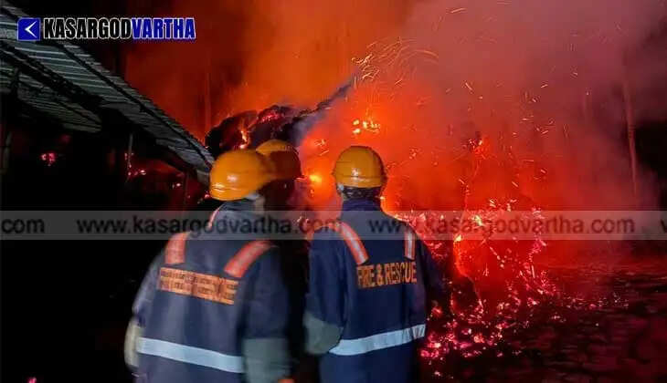 Fire Breaks Out at Coir Factory in Panur, Bovikanam