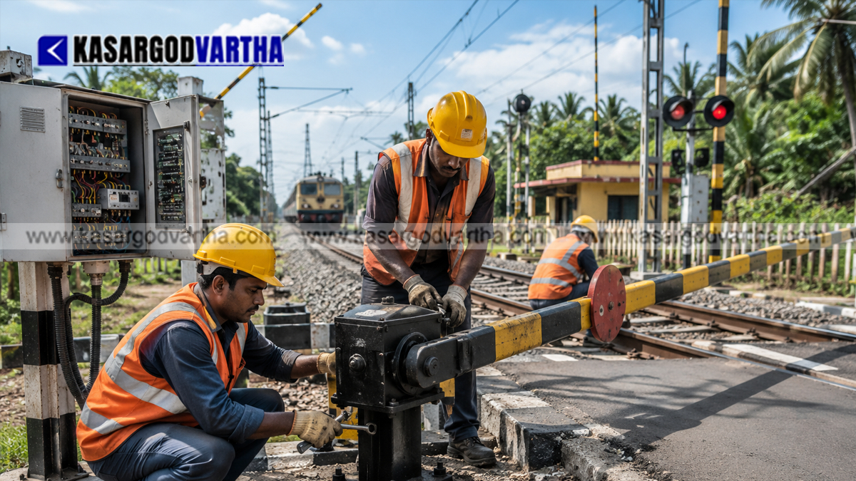  Railway gate in India