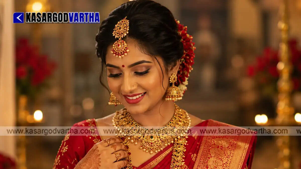 Gold ornaments in a jewelry store