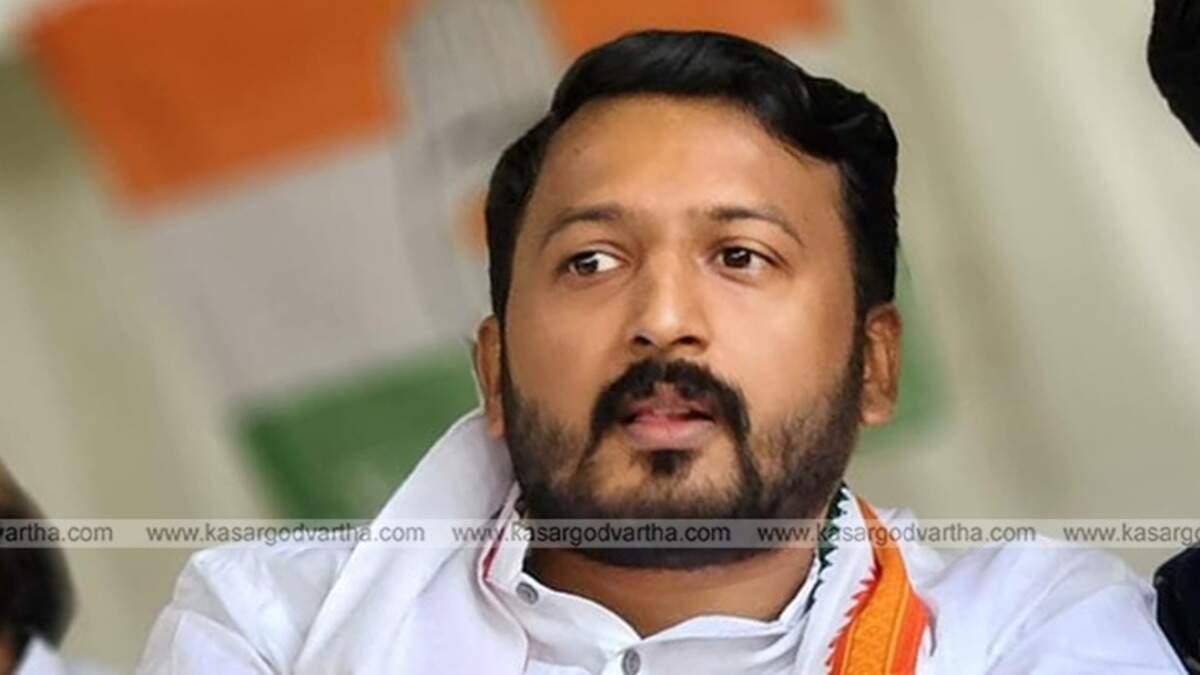 A portrait of Youth Congress leader Rahul Mankootathil.