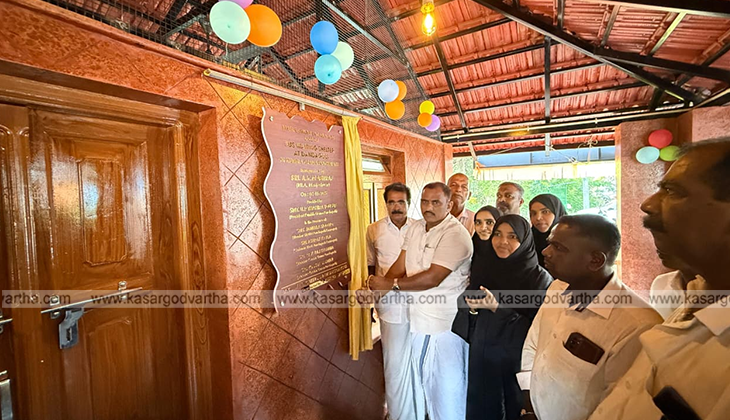 Kerala style bus shelter inauguration at Kumbla Dandagoli