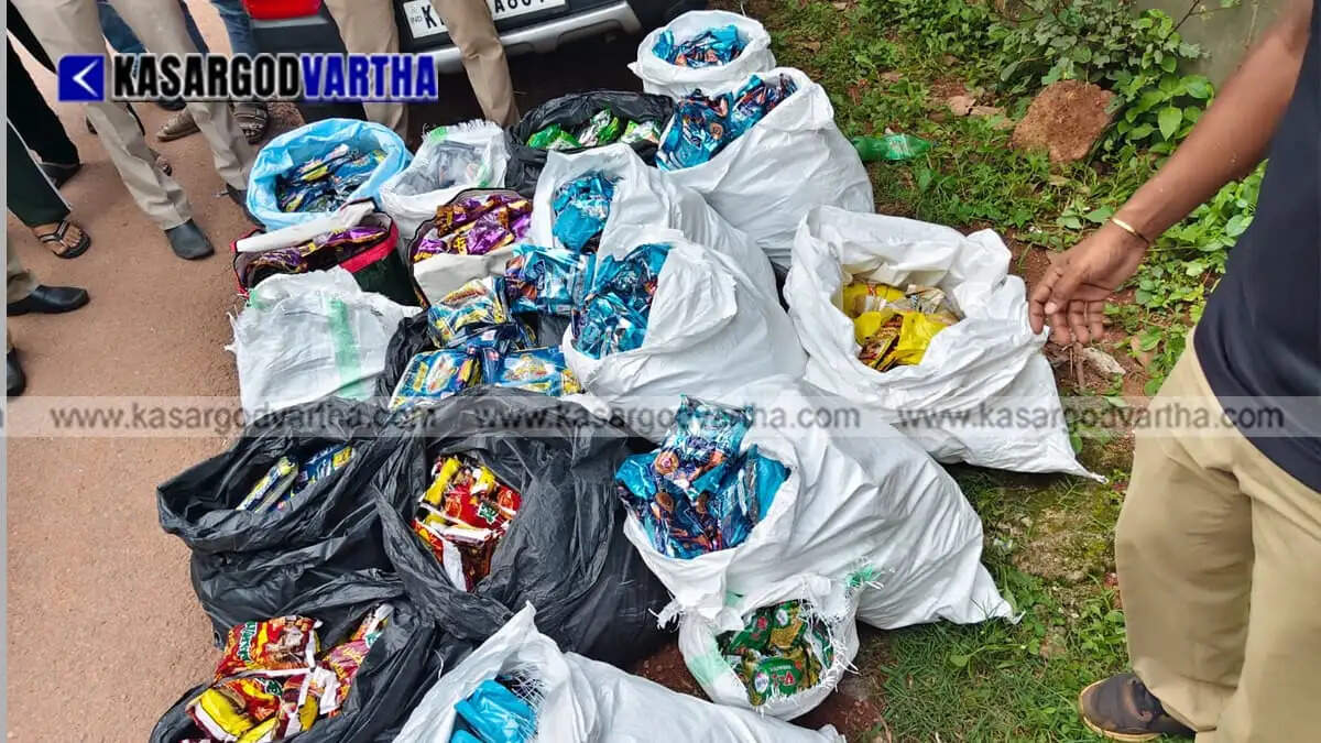 Operation Toofan: Vidyanagar Police seize 21,873 packets of banned tobacco near Patla School; one arrested.