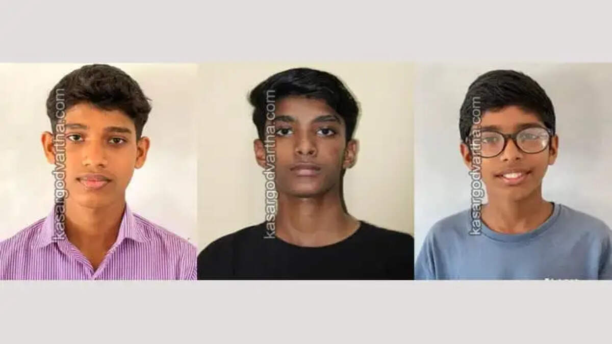 അഭയ് എസ് പി, മുഹമ്മദ് ഇഹ്സാൻ, സയ്യിദ് അൻഷാദ് എൻ എ Students from Mogralputhur school who won at the state-level arts festival