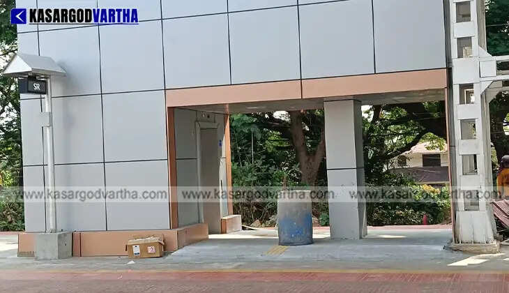 A view of the second newly commissioned lift at Kasaragod railway station.