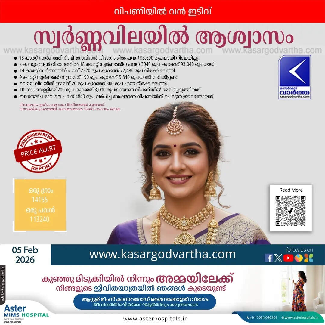 Kerala Gold Price February 05 