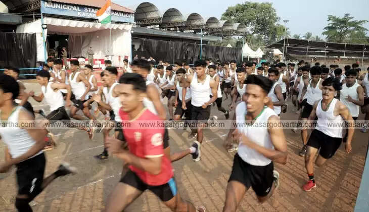 Agniveer recruitment rally at Vidyanagar stadium Kasaragod