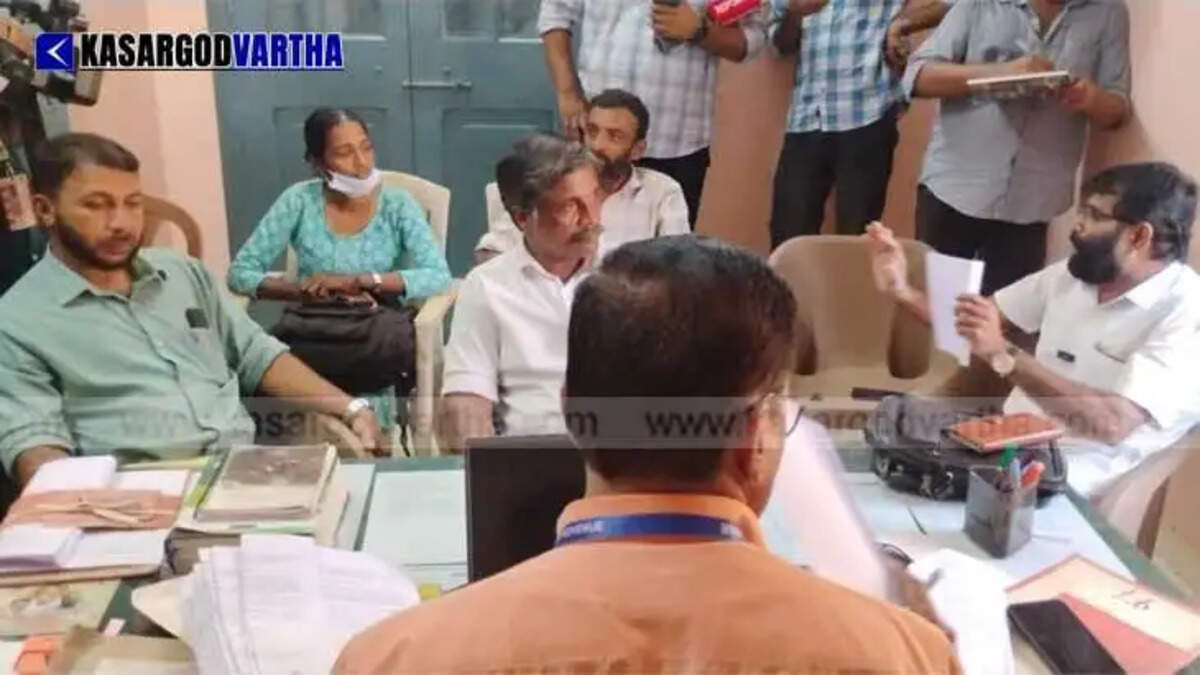 Family and Activists Arrested After Sit-In Protest at Kasaragod Taluk Office Over Title Deed Issue