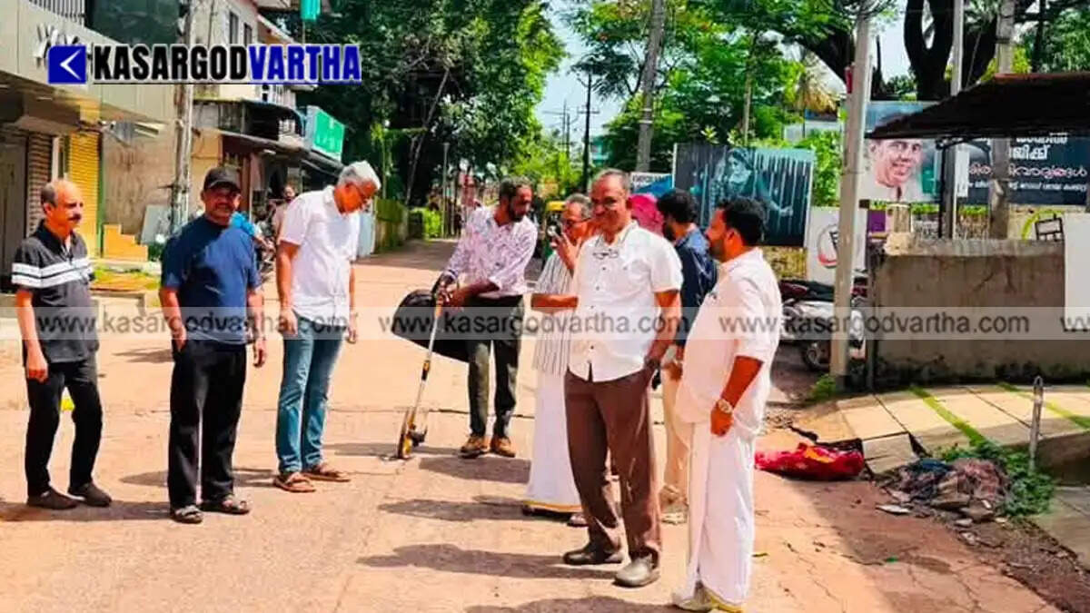 kasaragod road development pwd site inspection traffic