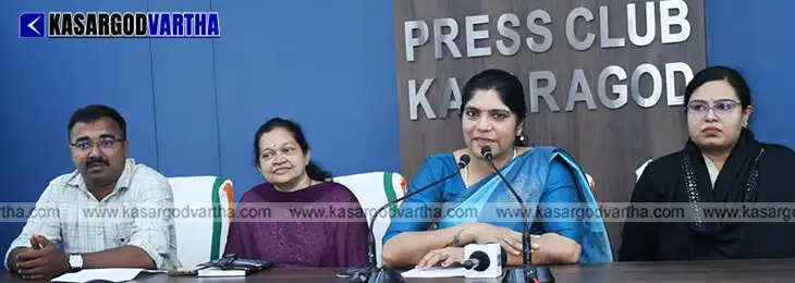 Dr. Usha Menon receiving the Dhanam Healthcare Excellence Award for KIMS Kasaragod.