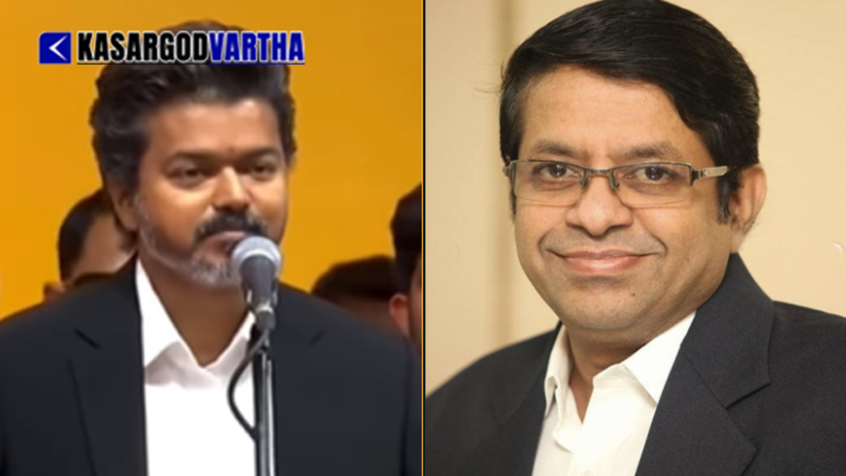 A visual representation of the Madras High Court building alongside Tamil Nadu CM Vijay.