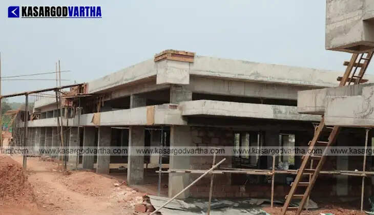 Aerial view of the IIPD campus under construction in Madikkai, Kasaragod.
