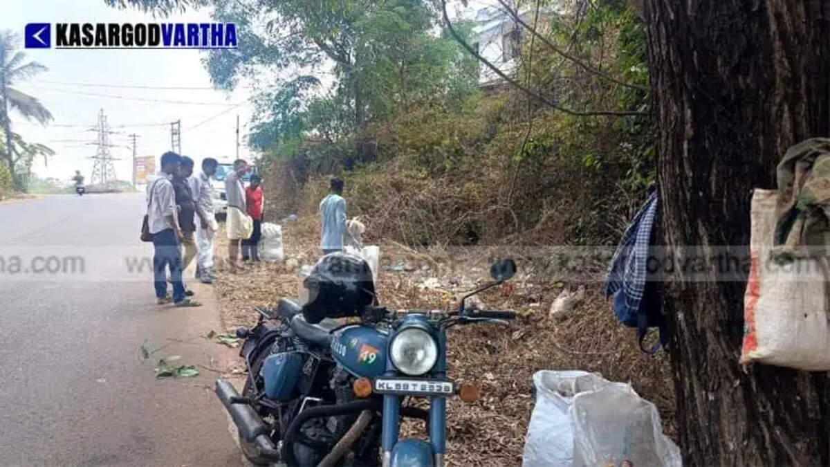 Strict Action by Pilicode Grama Panchayat Against Illegal Waste Dumping on Kannadipara-Njanamkai Road