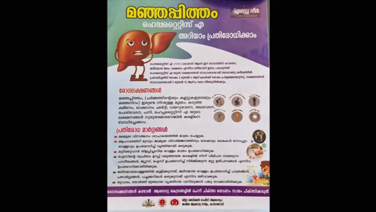 Hepatitis spread in Mogral, Health warning