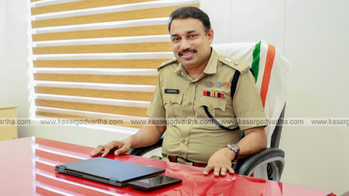 A photo of Kannur Crime Branch SP P Balakrishnan Nair who received the President's Police Medal.