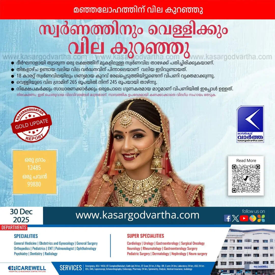 Kerala Gold Price December 30