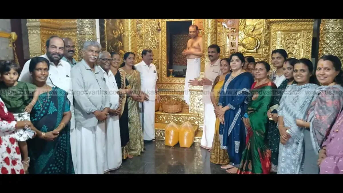 Pallakunnu Temple turmeric harvest being offered at temple storage