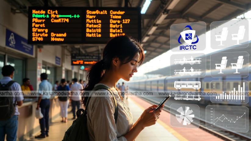 Person checking train ticket waiting list status on a mobile phone.