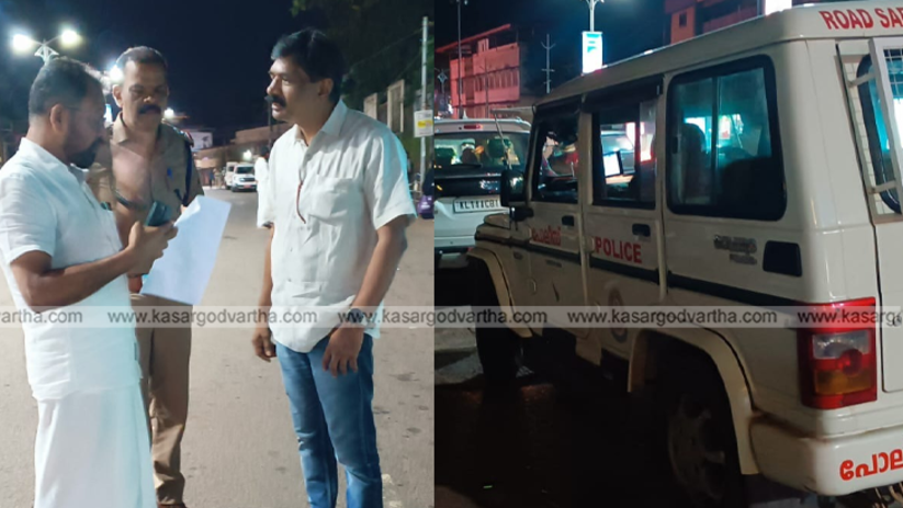 Traffic congestion at Kasaragod Old Bus Stand