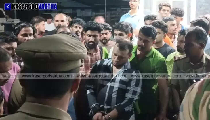 Seized MDMA and a Swift car at the Nileshwaram Excise Range office in Kasaragod.