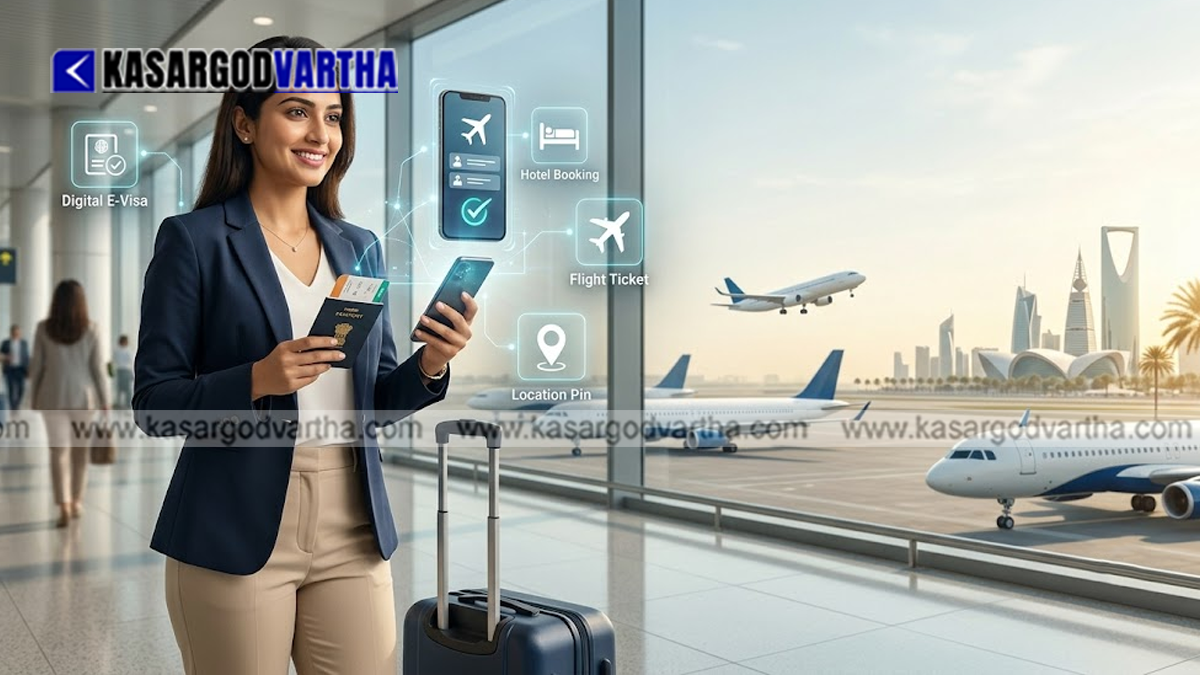  Conceptual image of Saudi Arabian tourism and visa services