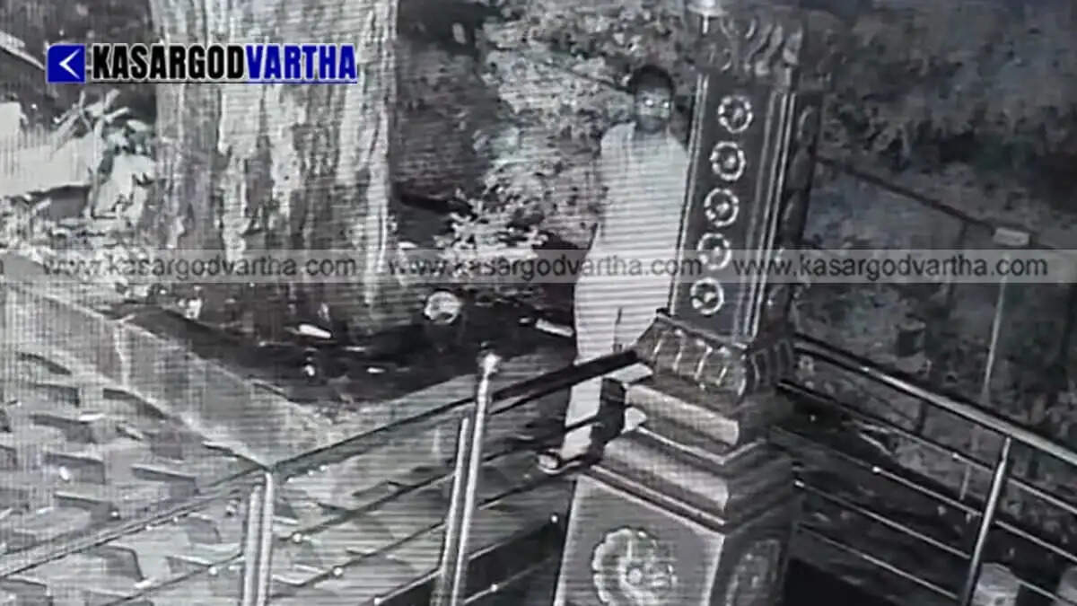 CCTV footage surfaces as donation box robbed at Kunchathur Mada Temple; Manjeshwaram police launch probe