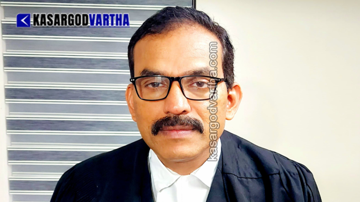 A formal portrait of prominent advocate and Special Prosecutor K. Padmanabhan.