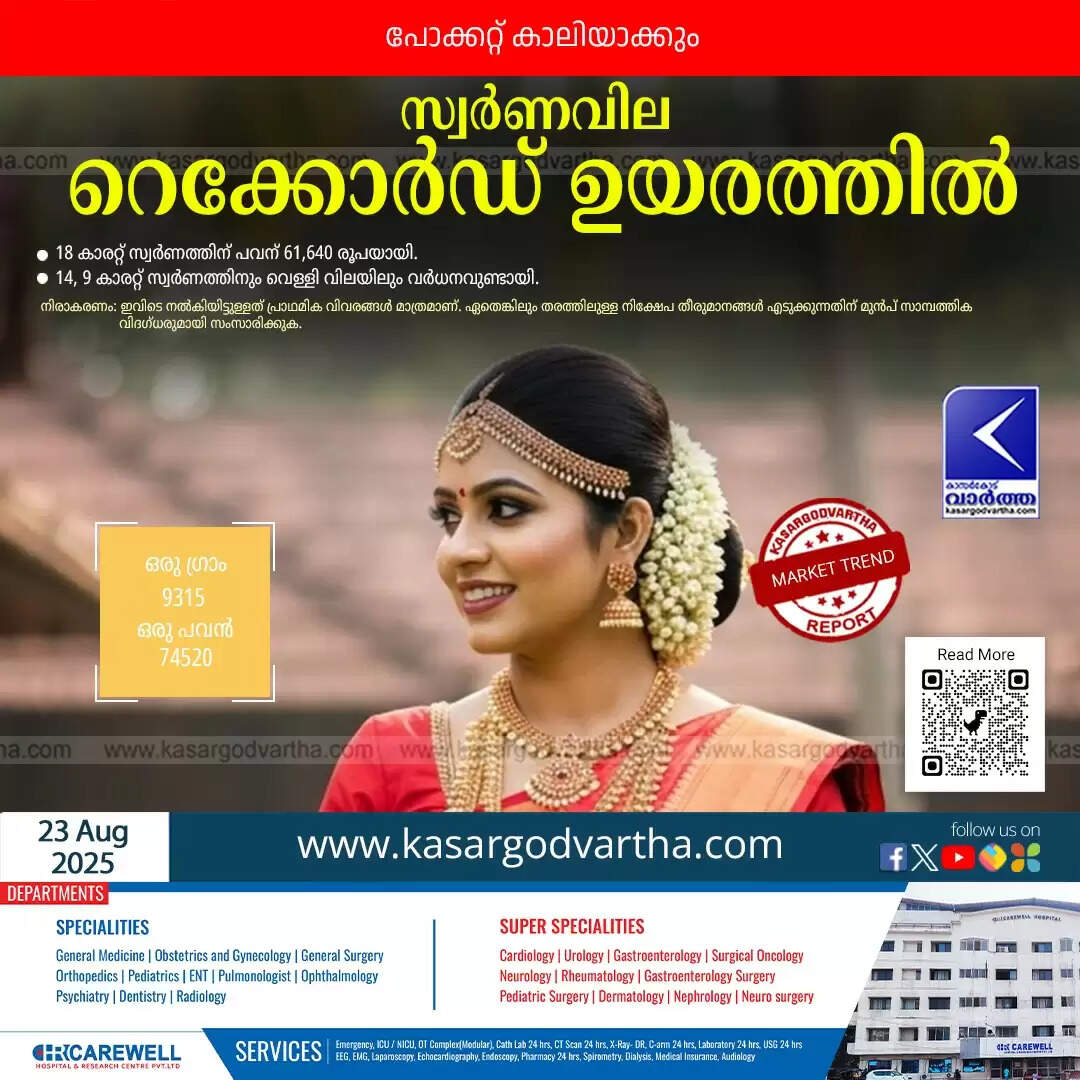 Kerala Gold Price Soars to Record High: 22-Carat Gold Reaches ₹74,520 per Pavan