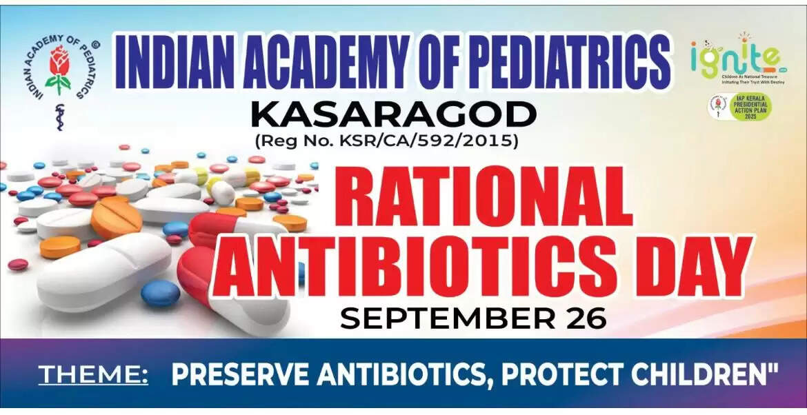 Dr. Mahin P Abdulla speaking at the Rational Antibiotic Day event in Kasaragod.
