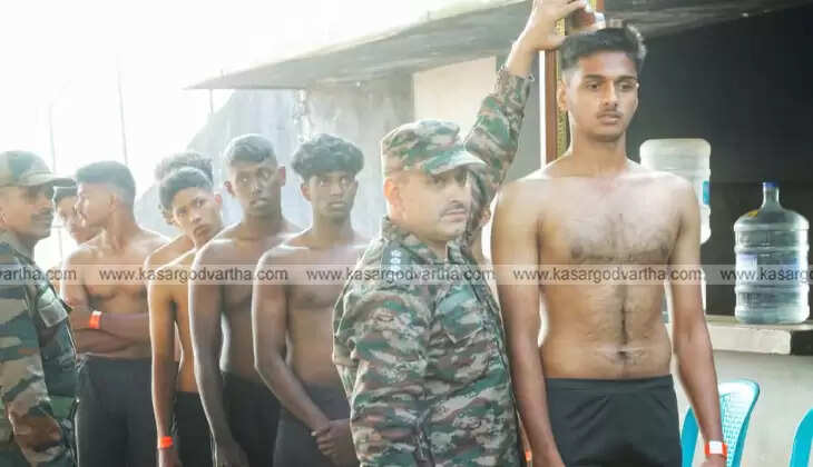 Agniveer recruitment rally at Vidyanagar stadium Kasaragod