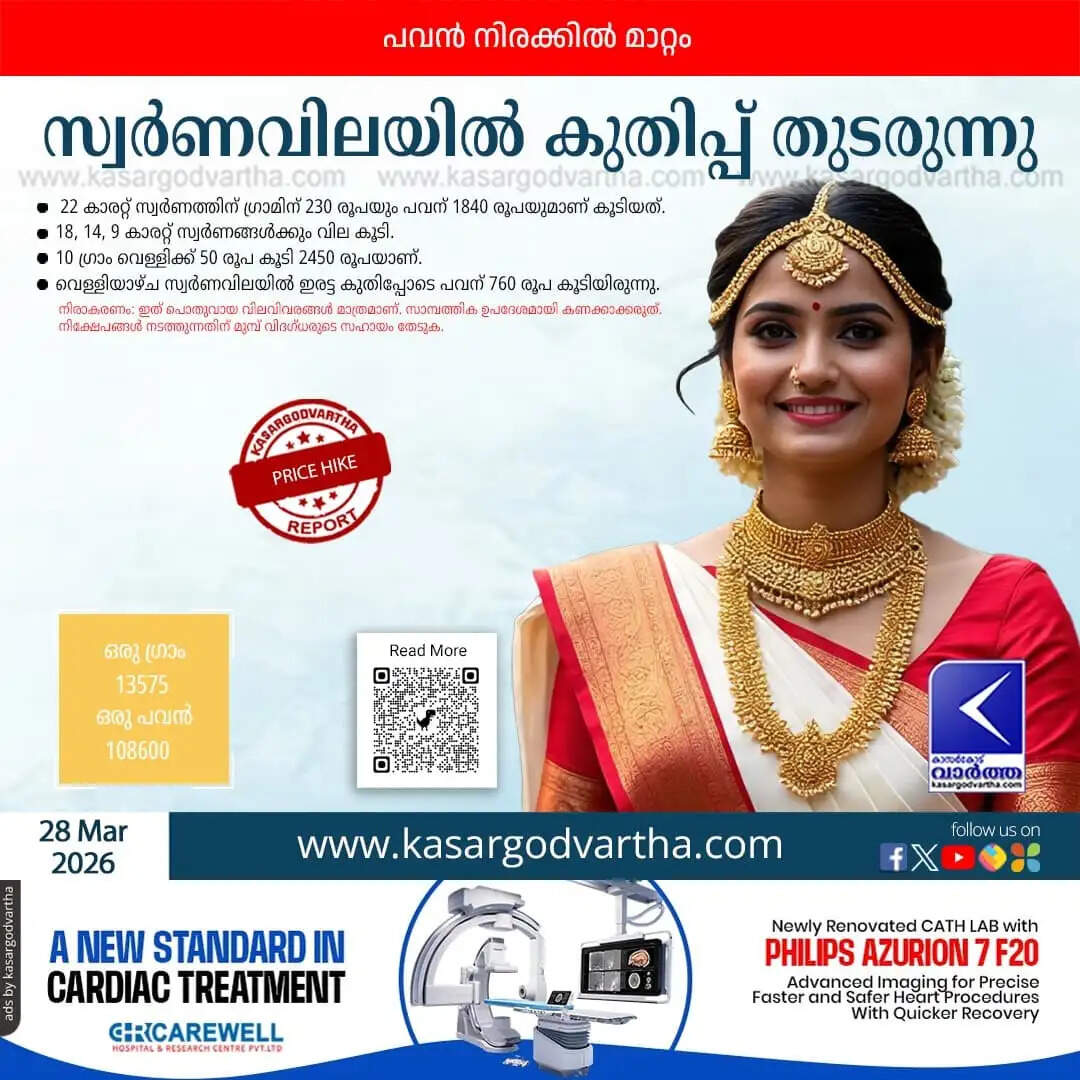 Kerala Gold Price March 28